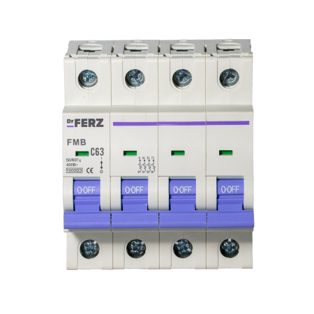 FMB-C 10kA 4P 63 х-ка C Автоматический выключатель